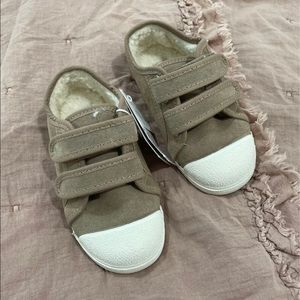 Zara lined leather sneakers